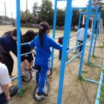 一輪車にチャレンジ