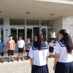 小中連携挨拶運動２日目