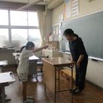 自転車認定証交付式　4年生