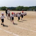 選手リレーの練習　★　５月１３日