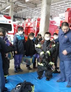3年1組 消防見学