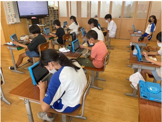 運動会（応援合戦の得点集計） -朝日丘小学校-