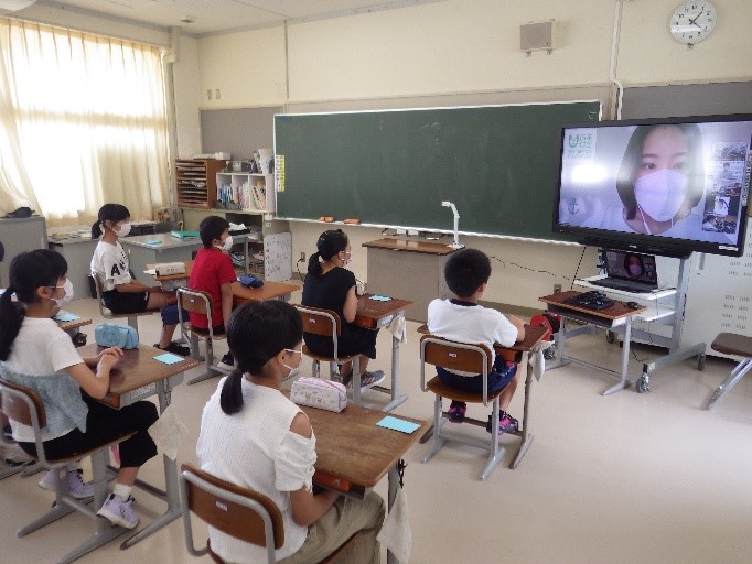 オンライン交流学習（陸養プロジェクト） -灘浦小学校-