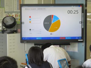数学科「慣性の法則」 -西條中-
