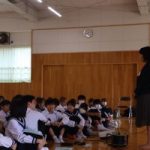 ２学年マナー講座　１４歳の挑戦に向けて（６月１３日）