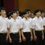 ３学年市音楽会に向けて　合唱練習（６月１３日）